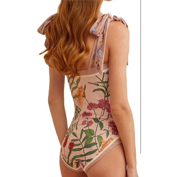 Visual Mood Reversible One Piece Swimsuit Women’s Small NWT – Tropical Print - Picture 2 of 16